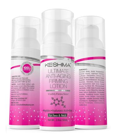 KESHIMA Face & Neck Firming Cream - Tighten Sagging Skin, Smooth Wrinkles - 2 Oz Scented - Buy Online on GoSupps.com
