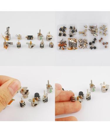50pcs 3-5V dc 4 Wire 2 Phase Micro Stepper Motor Mini Stepping Motor 10 Types 5pcs Each Miniature Stepper Motor Assorted with Box - Buy Online on GoSupps.com