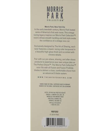 Shop The Art Of Shaving Morris Park Collection Razor - Jet Black | Gillette Fusion System | Premium International Shipping - Buy Online on GoSupps.com