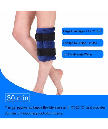 Koo-Care Knee Ice Pack for Injuries - Reusable Gel Wrap for Pain Relief & Swelling - Hot Cold Compress for Arthritis, Meniscus Tear, Sprains, ACL, Knee Replacement - Post-Surgery Therapy (Navy) - Buy Online on GoSupps.com