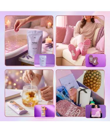 IVF Embryo Transfer Box - Complete Care Package with Pineapple Lip Balm Rose Quartz Bracelet Bath Soak Mug Socks Candle & Tea - Fertility Support Gift for Women - 7 Curated Items - Buy Online on GoSupps.com