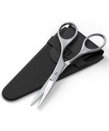 Suvorna Beard and Moustache Scissors for Men - Beard Trimming and Grooming Tool | Facial, Nose, and Hair Scissors - High Carbon Stainless Steel Hairdressing Scissors - Buy Online on GoSupps.com