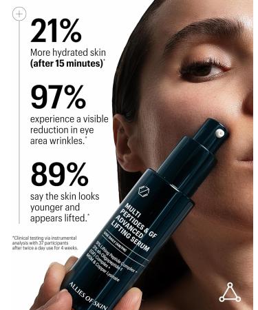 Allies of Skin Multi Peptides & Growth Factor Serum & Advanced Firming Moisturizer | Ultimate Lift Duo to Firm Lift and Smooth Skin (1oz / 1.6 oz) - Buy Online on GoSupps.com