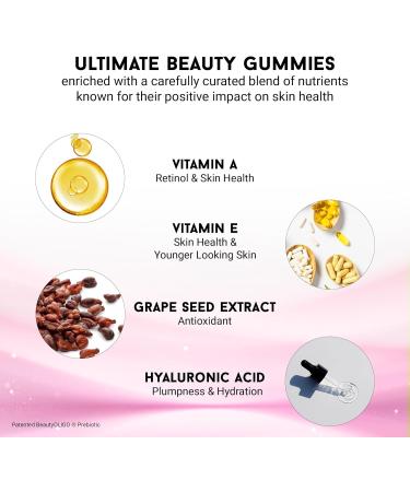 Joyce Giraud Ultimate Beauty Gummies 90-Day Supply Supports Skin Hydration & Healthy Skin Tone 270 Gummies 90-Day Supply (270 Gummies) - Buy Online on GoSupps.com