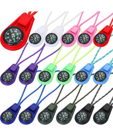 Multi-Color Mini Survival Compass Outdoor Camping Hiking Pocket Compass Liquid Filled Mini Compass on Cord for Emergency Survival Kits Watchband Paracord Bracelet Necklace Key Chain - Buy Online on GoSupps.com