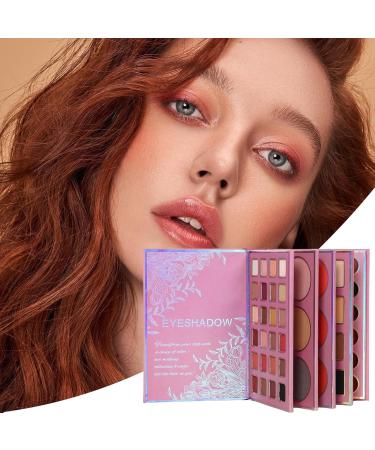 Makeup palette for the face waterproof mixable powder lipstick highlighter blush face makeup for women and girls as a gift for parties and travel - Buy Online on GoSupps.com