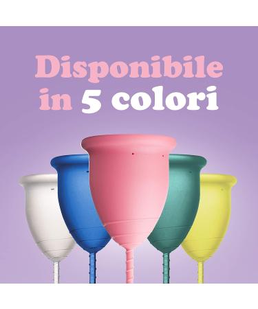 Buy Rainbowcup Menstrual Cup - Made in Italy Medical Silicone | Soft-Smarilldo Size 1 Emerald - Eco-Friendly & Comfortable | Fast International Shipping - Buy Online on GoSupps.com