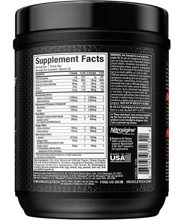 MuscleTech Vapor X5 Pre Workout Powder - Miami Spring Break | Energy Drink Mix for Men & Women | Sports Nutrition Supplement (30 Servings) - Buy Online on GoSupps.com