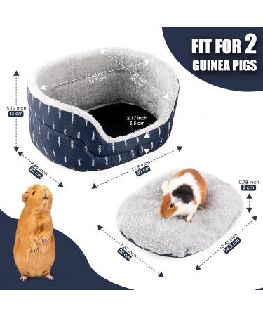 ONEJU Guinea Pig Bed Guinea Pig Oval Cuddler Rabbit Bed Bunny Bed Guinea Pig Cage Accessories for Guinea Pig Bunny Hamster Chinchilla Ferret Rabbit and Other Small Pets - Oval Shape - Buy Online on GoSupps.com