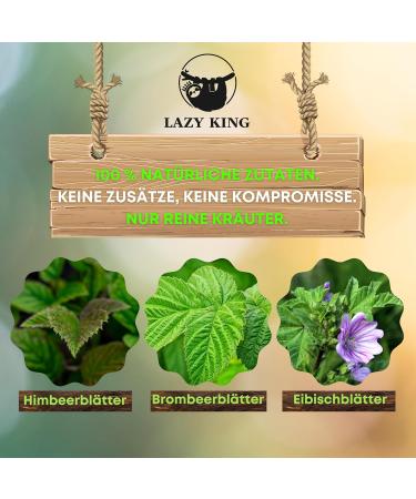 Lazy King Herbal Tea | 100% Natural Herbs | Eibian Raspberry & Blackberry | Amsterdam Style | Fine Herbal Mix | 45g - Buy Online on GoSupps.com