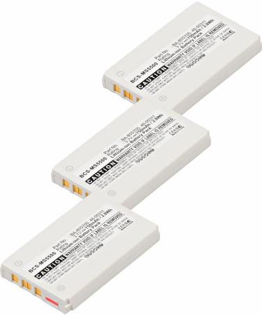 Synergy Digital Replacement Batteries Compatible with Metrologic BA-80S700 Replacement (Li-Ion 3.7V 750 mAh) Combo-Pack Includes: 3 x BCS-MS5500 Batteries
