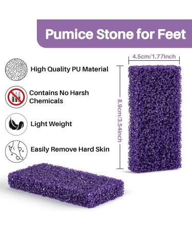 Buy Sukh 20pcs Pumice Stone Set - Foot Scrubber for Dead Skin | Spa Quality Foot Care Kit for Men & Women - Heavy Callus Remover - Buy Online on GoSupps.com