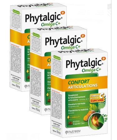 PHYTALGIC + Omega C+ Comfort Joint – Pack of 3 Boxes of 60 Capsules (Pack 3)