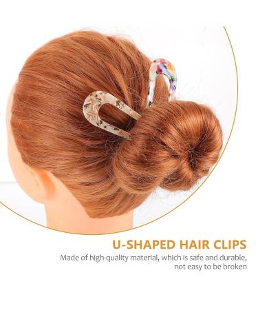 Lurrose 5pcs Chic U Shape Hair Clips - Elegant Retro Hairpins for Ladies | International Shipping - Buy Online on GoSupps.com