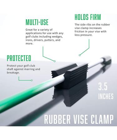 Wedge Guys Bench Vise with Quick Release and Swivel - Removable Workbench Clamp for Regripping Golf Clubs - Rubber Vise Clamp for Secure Grip - Buy Online on GoSupps.com