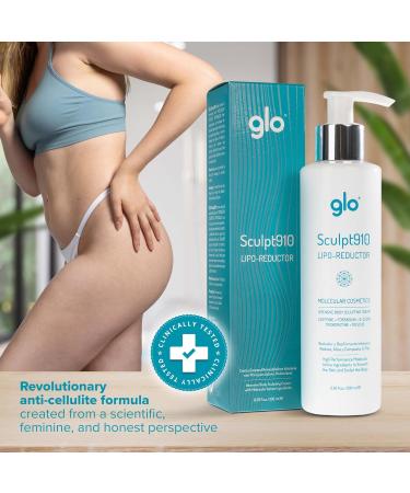 Glo Sculpt910 Cellulite Remover Cream - Advanced Anti-Cellulite Cream with Nanotechnology for Fast Cellulite Treatment Skin Firming and Tightening Lotion - Targets Arms Thighs Butt Hips and Belly - Buy Online on GoSupps.com