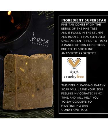 Derma Organics Grandma's Pine Tar Soap For Face And Body Oily And Blemish Prone Skin Helps Fade Dark Spots Soothes Cracked Skin Inflammatory Skin Conditions (200gm) - Buy Online on GoSupps.com