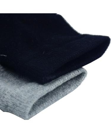 Aokbean Heel Socks - 2 Pairs Moisturizing Gel Socks for Dry Cracked Skin | Open Tip Silicone Foot Care for Men & Women (Black + Gray) - Buy Online on GoSupps.com