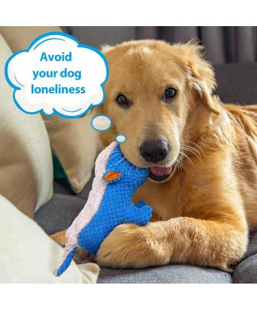 Iokheira Squeaky Dog Toys for Large Dogs | Cuddly Crinkle Plush Toys for Puppies & Medium Dogs - Deep Blue HoneyDach - Buy Online on GoSupps.com