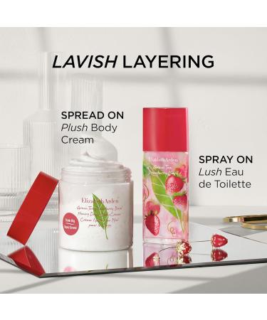 Elizabeth Arden Green Tea Strawberry Basil Honey Drops Body Cream Hydrating Lightweight Moisturizer for Skin Care 16.9 fl oz - Buy Online on GoSupps.com