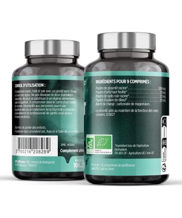 Plant Complex - Organic Drainer - 431 mg - Dandelion Artichoke Black Radish Linden Sapwood - 200 Tablets - Buy Online on GoSupps.com