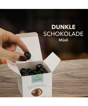 Dolfin Zartbitter M sli - Premium Chocolate Balls with Crunchy Muesli - Gourmet Sweet Treats from Belgium - 115g International Shipping - Buy Online on GoSupps.com