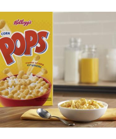 Kellogg's Corn Pops Cereal 10oz Box - Original Flavor, Excellent Source of 7 Vitamins and Minerals - Buy Online on GoSupps.com