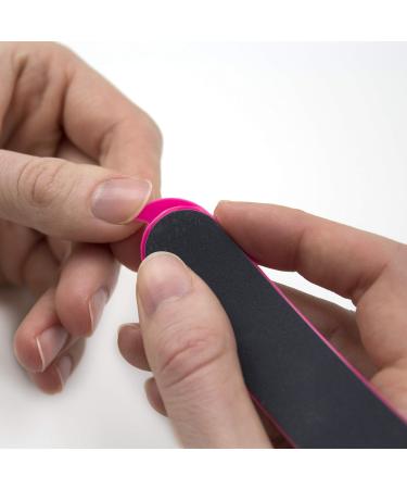 StylFile Curved Nail File with 240/400 Grit for Manicures - Professional 3-in-1 Emery Boards for Nails with Cuticle Pusher Under-Nail Skimmer - Premium Nail Products and Nail Essentials for Women 1 Count (Pack of 1) - Buy Online on GoSupps.com