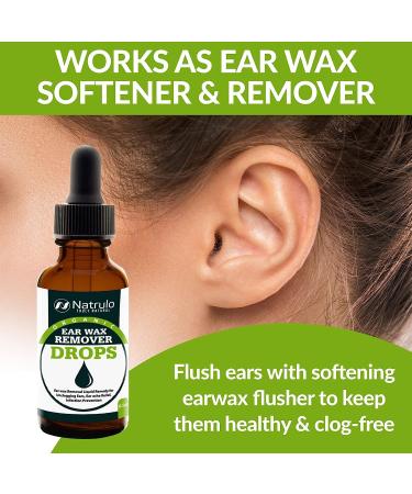 Organic Ear Wax Remover Drops - Natural Ear Wax Cleaner for Kids, Adults & Babies - Earwax Removal Liquid for Earache Relief & Infection Prevention - Made in USA - Buy Online on GoSupps.com