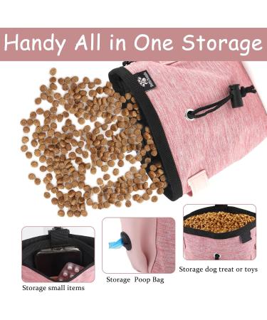 Buy Svalor Dog Treats - Versatile Hands-Free Pink Training Feed Bag with Feces Dispenser & Adjustable Belt - Buy Online on GoSupps.com