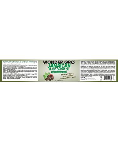 Wonder Gro Jamaican Black Castor Oil Hair Grease Styling Conditioner 12 fl oz | Strengthens and Promotes Mega Hair Growth - Buy Online on GoSupps.com