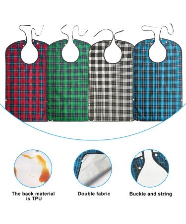 Niziriooo Adult Bibs - 4PCs Waterproof & Stylish | Ideal for Mealtime & Dining Needs - Shop Internationally! - Buy Online on GoSupps.com