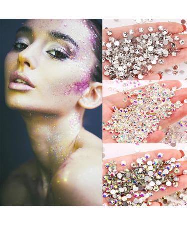 4200 Pieces Rhinestones Nail Art Kit - 36 Colors Glitter Stones & Accessories | Crystal Nail Decorations with Pitcher & Dotting Pen - Buy Online on GoSupps.com