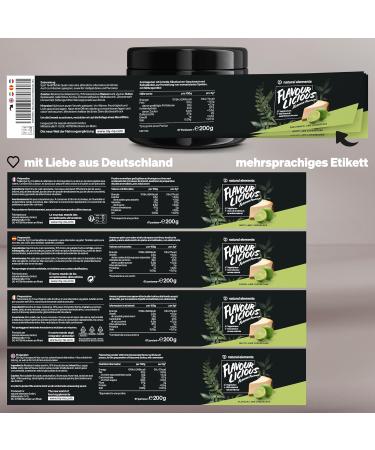 Flavourlicious Lime Cheesecake Powder - 200g | 7kcal per Serving | All-Natural Stevia Sweetened Sucralose-Free | Made in Germany - International Shipping Available - Buy Online on GoSupps.com