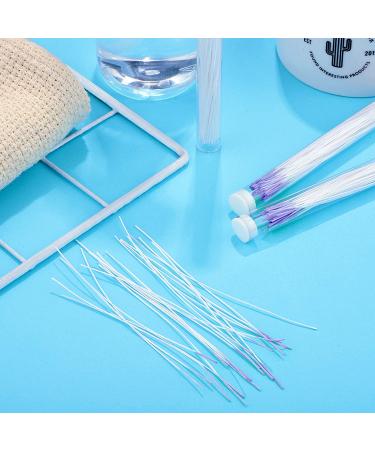 180-Piece Earrings Hole Cleaner Kit - Rose Fragrance, Odor Removal, Ear Care, Piercing Floss, Disposable Aftercare, Purple - Buy Online on GoSupps.com