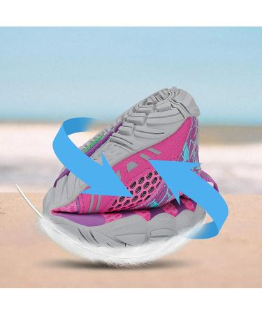 SAGUARO Boys Girls Barefoot Shoes - Breathable Bathing Shoes for Children Size 24-36 EU Pink | International Shipping Available - Buy Online on GoSupps.com