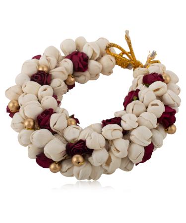 AakarShana Jewels Traditional Indian Look Hair Accessories Best Match For Bollywood Dance Looks Like Natural Flowers Party Accessories for Weddings Proms Parties or Other Occassions