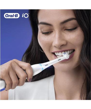 Oral-B iO Ultimate Clean Electric Toothbrush Head - Twisted & Angled Bristles for Deeper Plaque Removal - Pack of 4 - White 4 Count - Fits Mailbox - 1 Pack - Buy Online on GoSupps.com