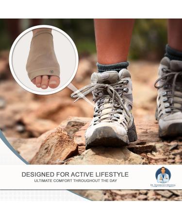 Dr. Frederick's Original Arch Support Sleeve Set - 2 Soft Gel Sleeves for Flat Foot & Plantar Fasciitis Pain Relief - Women's 6-10, Men's 4.5-8 - Buy Online on GoSupps.com