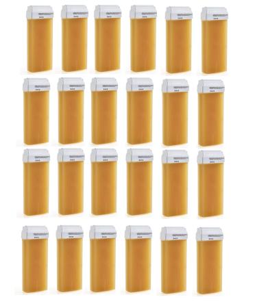 LEOFLA 24 x Oil-Soluble Wax Roll-On for Hair Removal Honey Flavor