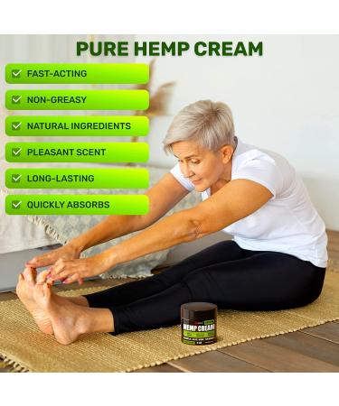 High Strength Natural Hemp Cream for Muscles, Joints, and More - Made in the USA with Arnica, Emu Oil, and Turmeric - Buy Online on GoSupps.com