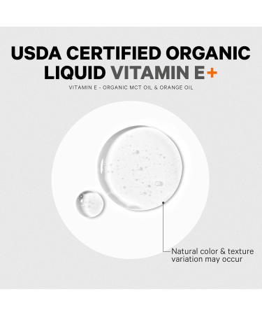 Codeage Liquid Vitamin E+ - USDA-Certified Organic Vitamin E - 2-Month Supply - D-Alpha Tocopherol Acetate Organic MCT Oil Orange Fruit Oil Unflavored Non-GMO Vegan Gluten-Free 2 fl oz - Buy Online on GoSupps.com