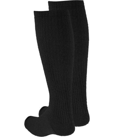 Truform Compression Socks 8-15 mmHg Knee High X-Large - Pack of 2 (Black) - Buy Online on GoSupps.com