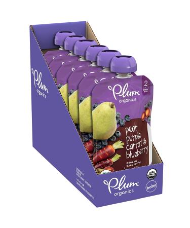 Plum Organics Stage 2 Baby Food Pouches - Fruit & Veggie Variety Pack, 3.5 oz, 18 Pack - Organic & Fresh for Babies & Toddlers - Buy Online on GoSupps.com