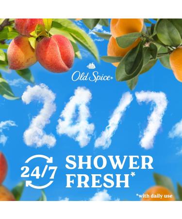 Old Spice Cleansing Body Wash for Men 24/7 Shower Fresh with Lasting Scent Moisturize & Renew Gentle on Skin Vitamin B3 Sunrise with Peach + Mandarin Peel Scent 18 oz - Buy Online on GoSupps.com