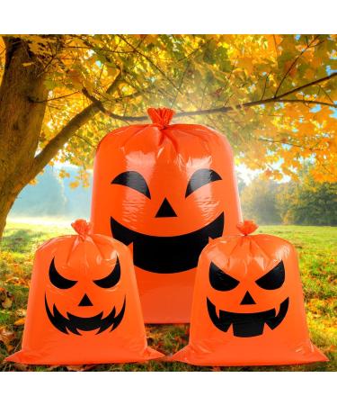 Halloween Pumpkin Leaf Bags - 6PCS Large Fall Trash Bags for Outdoor Yard Decorations - Buy Online on GoSupps.com