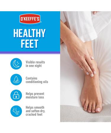 O Keeffe s Healthy Feet Overnight 5 x 80ml Tubes Intensive Foot Cream for Extremely Dry Cracked Feet | Visible Results in 1 Night 5 Count (Pack of 1) - Buy Online on GoSupps.com
