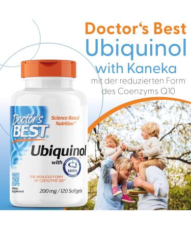 Buy Doctor's Best Ubiquinol 200mg Capsules - Kaneka QH Ubiquinol 120 Pieces - Premium Heart Health Supplement International Shipping Available - Buy Online on GoSupps.com