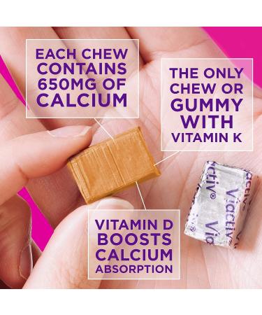 Viactiv Calcium +Vitamin D3 Supplement Soft Chews  Caramel  60 Chews - Calcium Dietary Supplement for Bone Health 60 Count (Pack of 1) - Buy Online on GoSupps.com