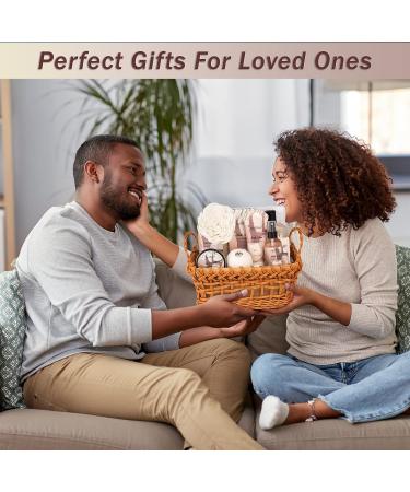 Luxury Spa Basket for Women - Coconut & Vanilla Bath Set | Includes Bubble Bath, Lotion, Bath Salts, Body Scrub, Body Spray, Shower Puff, Bath Bombs, Soap, and Towel | 13 Piece Set - Buy Online on GoSupps.com